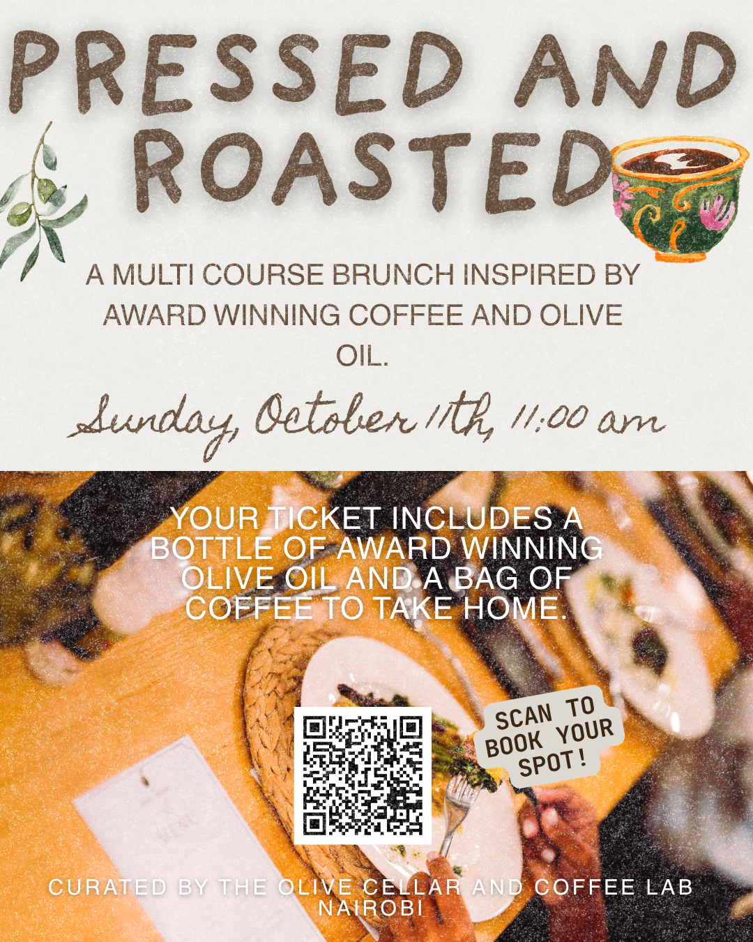 Pressed and Roasted:  Multi Course Brunch